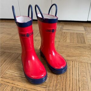 Lone Cone Toddler Red Rain Boots